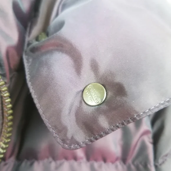 Coach Down Puffer Coat Size XS Bust 35 - Picture 13 of 15